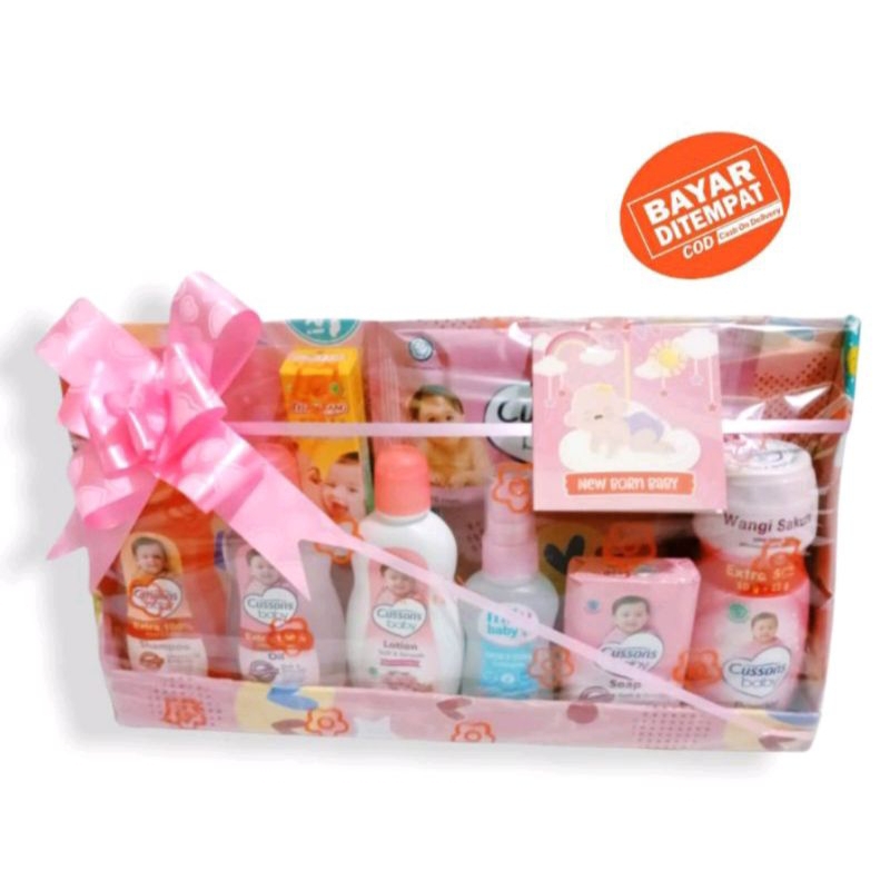 Kado bayi/Parcel bayi/Hadiah bayi /kado bayi baru lahir/gif box/Hampers baby/Kecantikan bayi/laki laki /perempuan/cowok/cewek/Murah dan lengkap