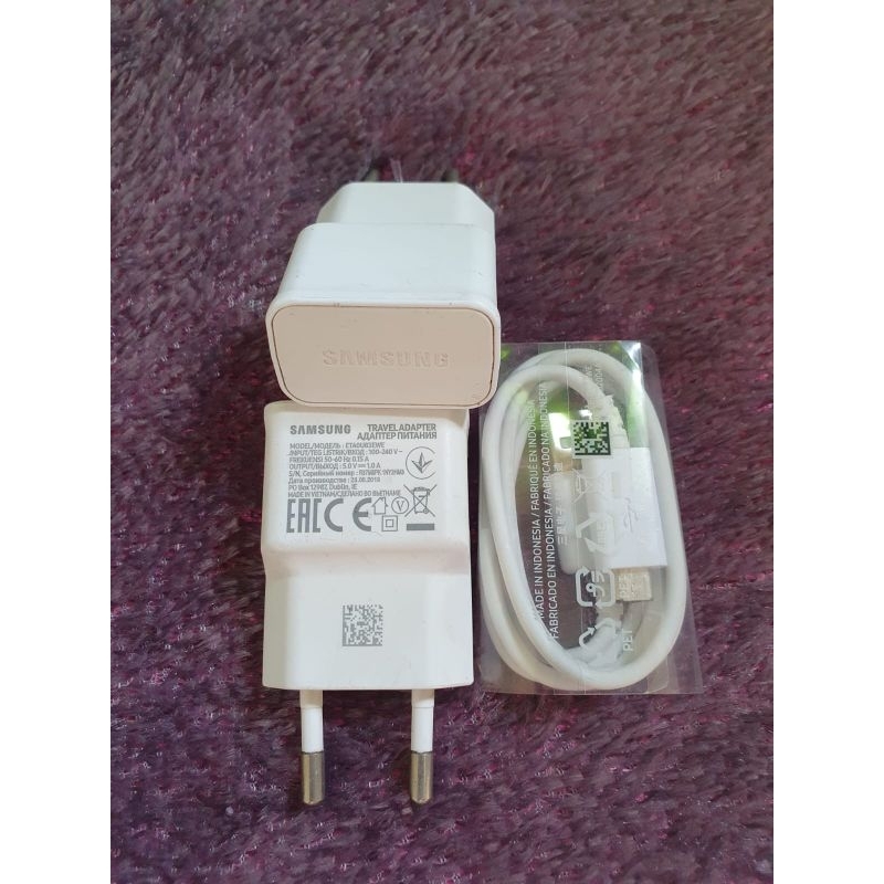 charger original bawaan hp Samsung 1A barcode (micro)A01 A02 core A10S dll