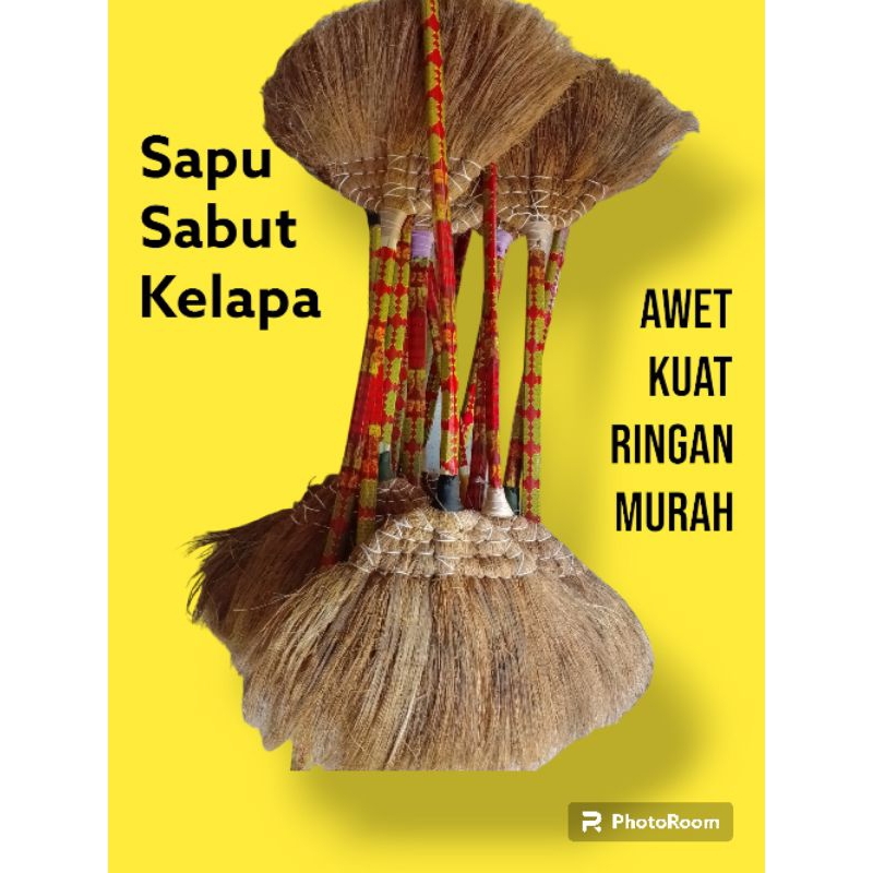 sapu lantai - sapu sabut kelapa - sapu ijuk