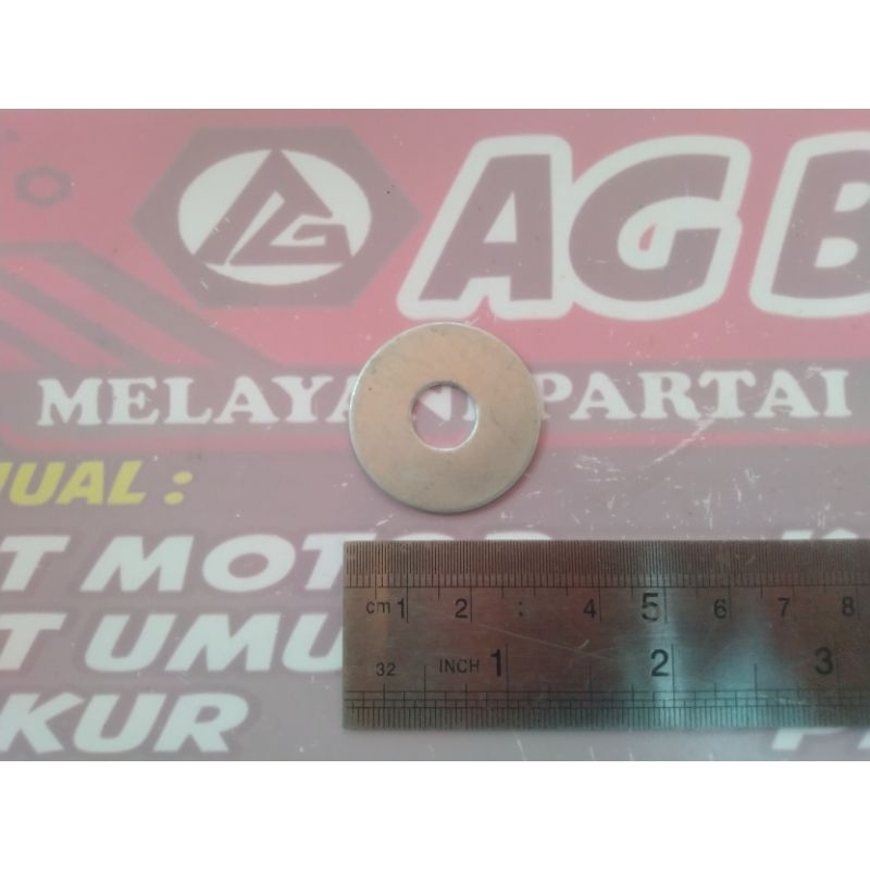 Ring Plat Mentah WP 3/8 (M10) LEBAR Tipis / Flat Washer 3/8" (M10) Tipis / Ring 14