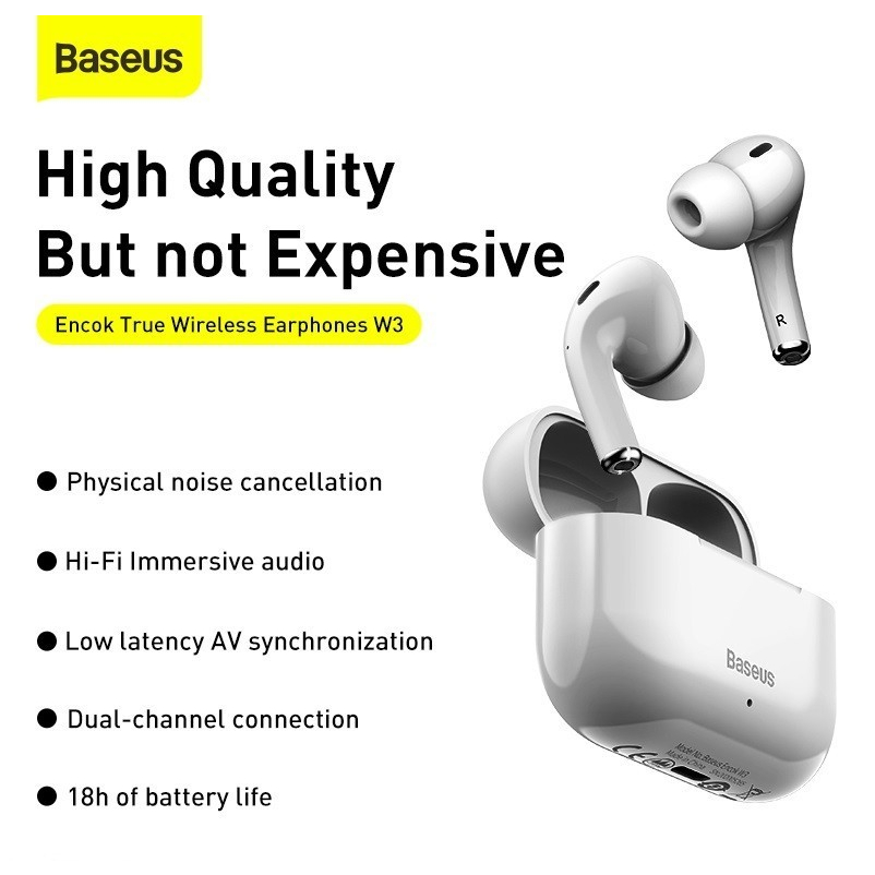 Baseus True Wireless Bluetooth Earphone Earbuds TWS W3