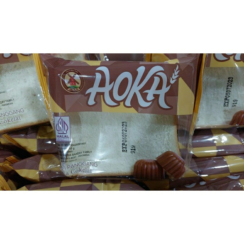 

Roti panggang Coklat Aoka