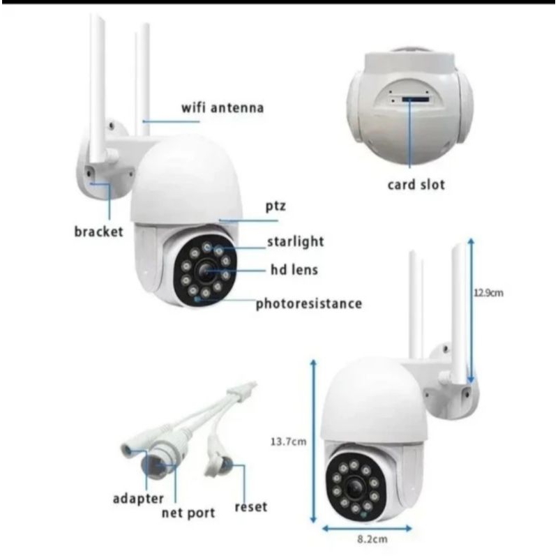 IP SPEED DOME V380 PRO 8MP CCTV WIFI 360 DERAJAT PTZ WIRELESS