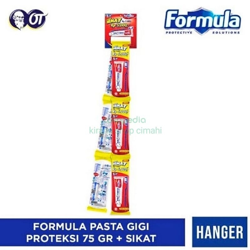 PAKET HEMAT SIKAT FORMULA DAN PASTA GIGI PROTEKSI 75 GRAM