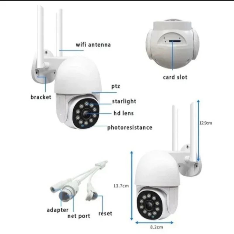 IP CAMERA V380 OUTDOOR 8MP WIFI WIRELESS FULL HD 1080P CAMERA CCTV