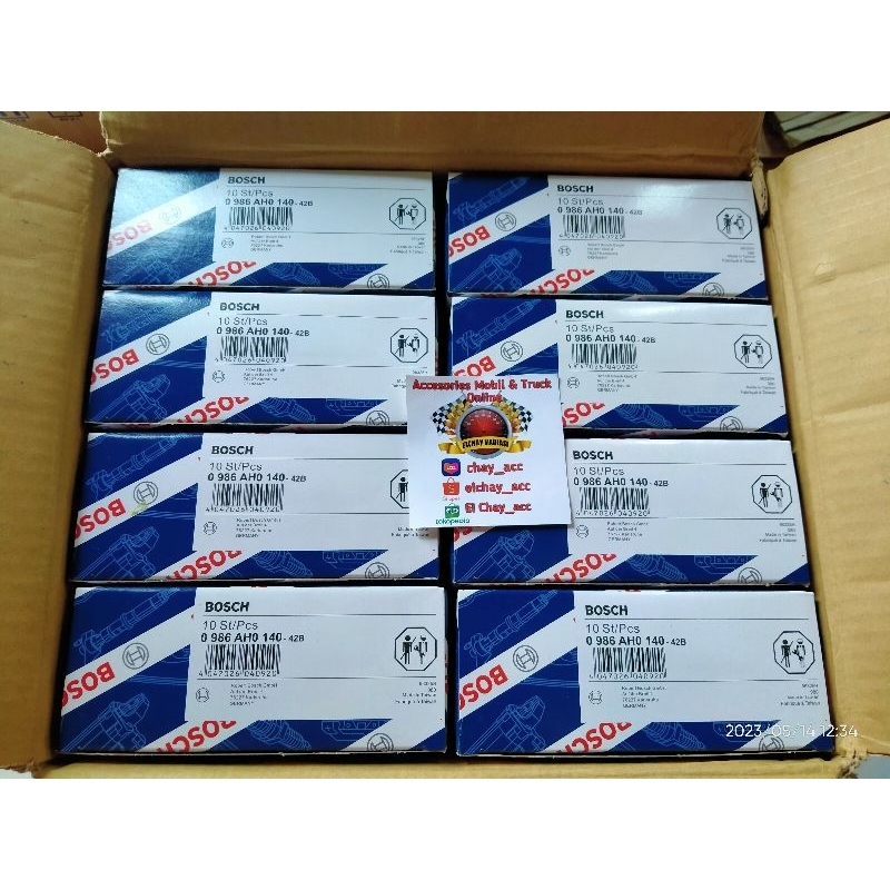 Relay bosch 4 kaki 12V 30A - 0 986 AH0 140 Ori