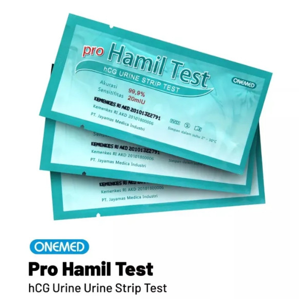 Morinz Onemed / Andalan / Steril Medical  Tes Hamil  Tespek Test Pack Alat Tes Kehamilan - 1 Strip