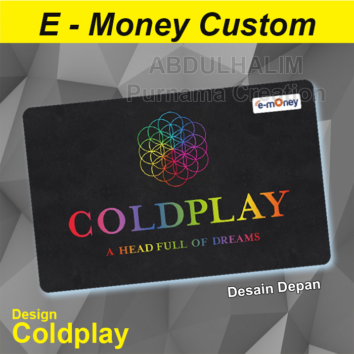 Kartu Emoney E Money Flazz Tapcash Brizzi Design COLDPLAY