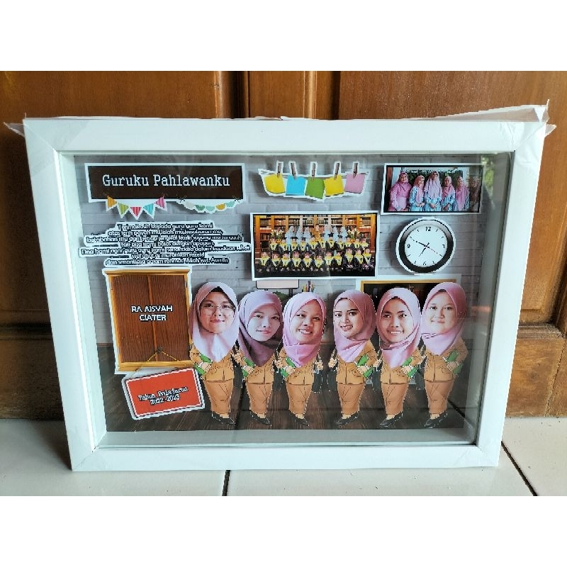 karikatur guru 6 kepala, kado perpisahan, kado buat guru unik