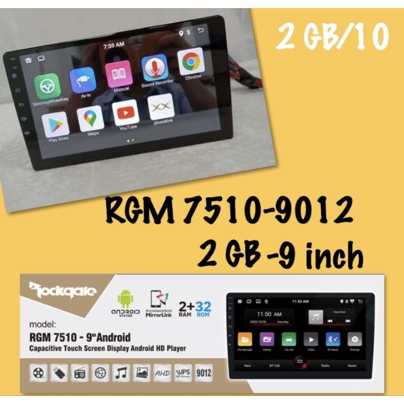 Hu Android 9inch Rockgate Ram 2GB/32GB