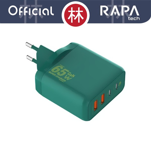 RAPAtech CH5110 - POWER GaN I - GaN65W Fast Charger 4 Port 65W PPS