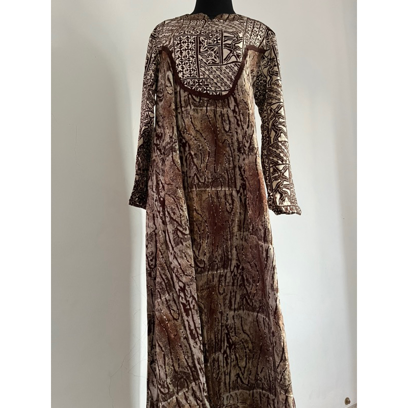 DASTER PANJANG GAMIS SOGAN BY QONITA BATIK