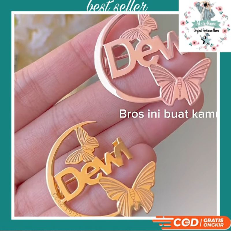 BROS 2 HURUF etsa/bros huruf kupu/ BROS NAMA BROS CUSTOM BROS HIJAB