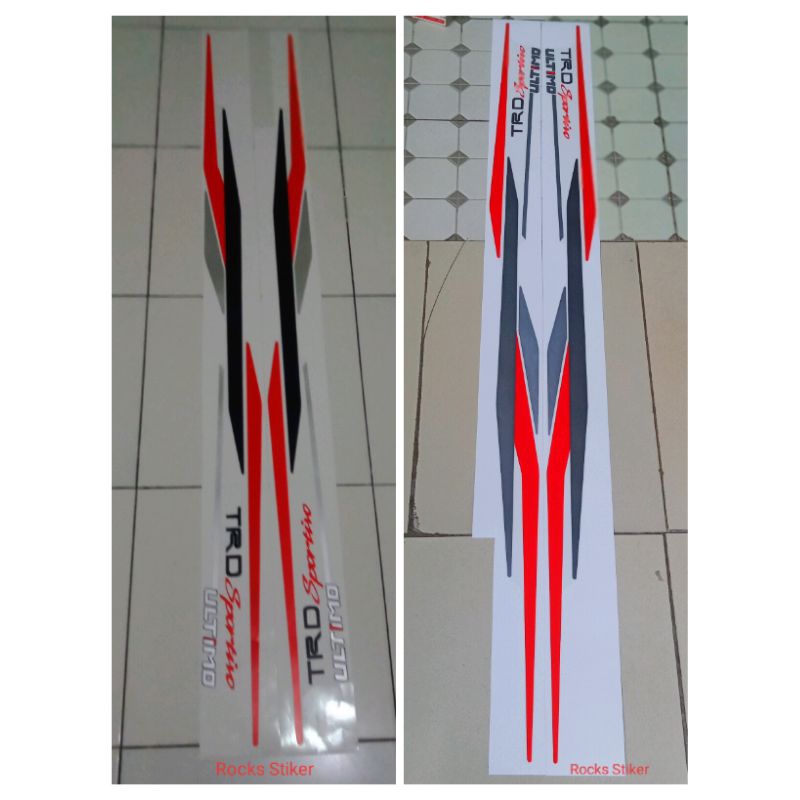 Stiker Body Rush Terios TRD Ultimo / Stiker TRD Rush Terios / stiker TRD Ultimo rush Ultimo / stiker