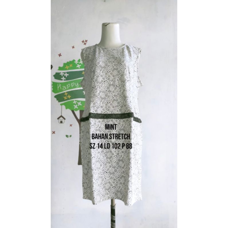 Dress Pendek Wanita Remaja Dewasa Mint