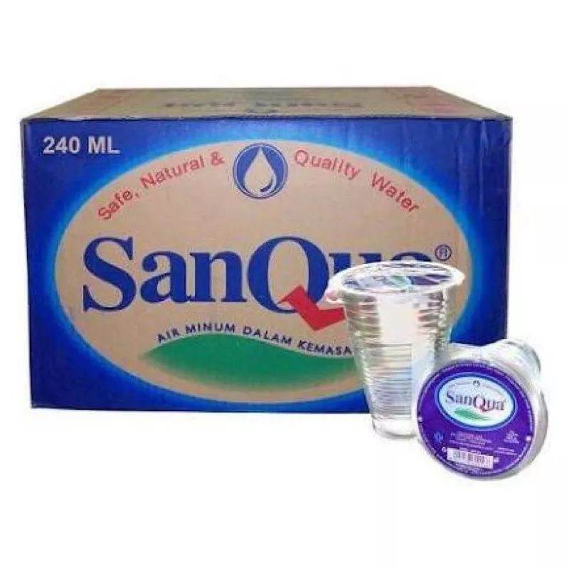 

SANQUA AIR MINERAL AIR MINUM 240 ml isi 48