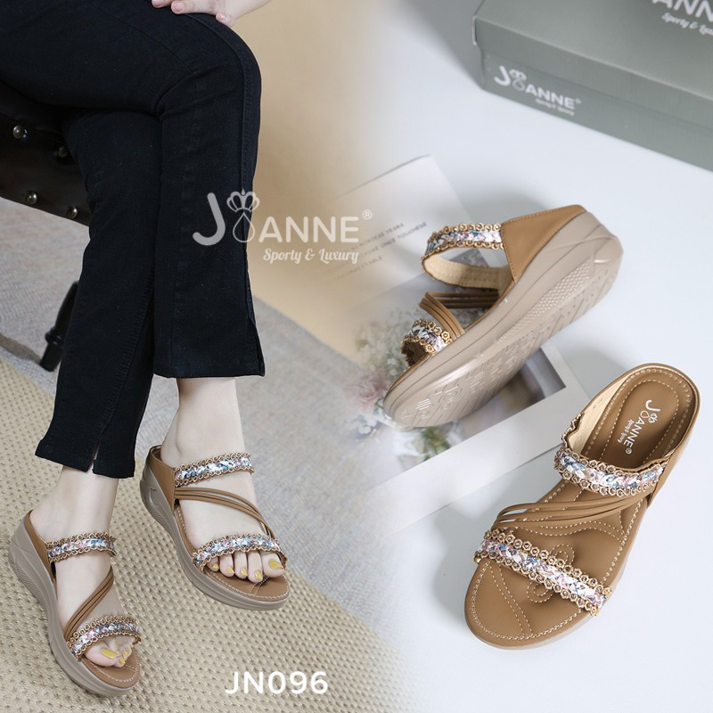 [ORIGINAL] JOANNE Wedges Sandals Wanita #JN096