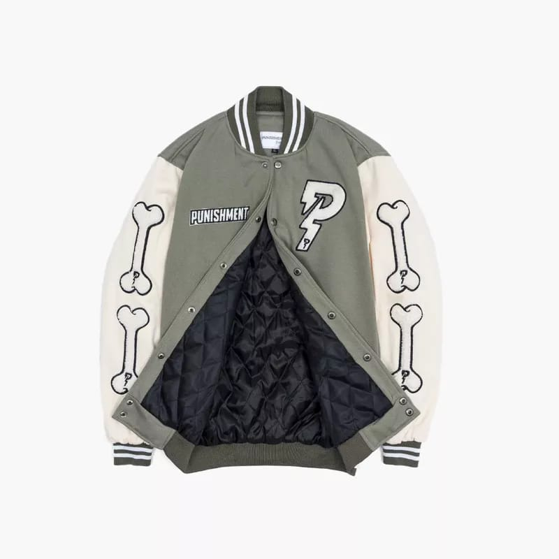 Jacket Varsity Basseball Original Punishment Full Bordir Premium Pria Wanita Terlaris