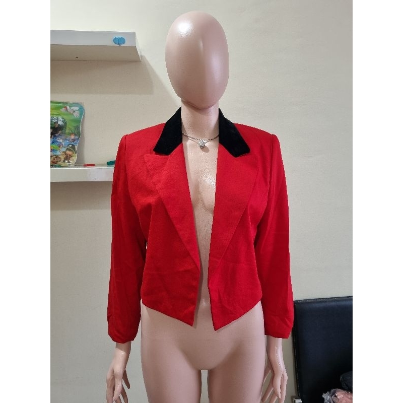blazer 2 tone red