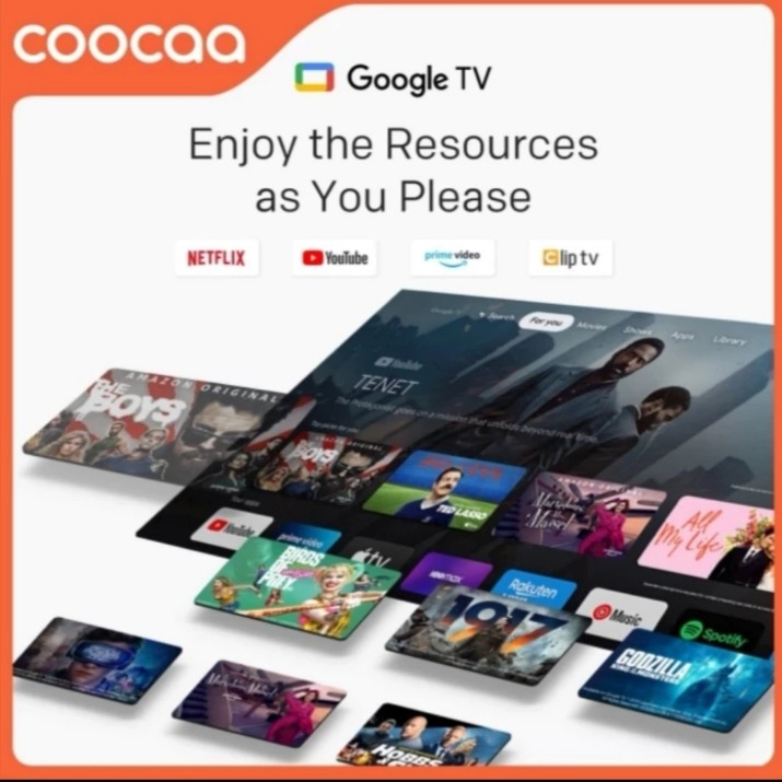 COOCAA 32Z72  TV 32 Inch - Netflix &amp; Youtube [Google TV]