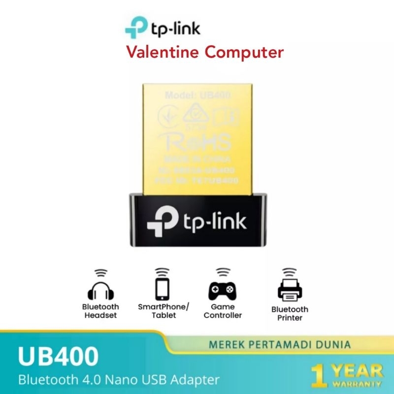 TP-LINK UB400 Bluetooth 4.0 Nano USB Adaptor Garansi Resmi TP-Link Indonesia