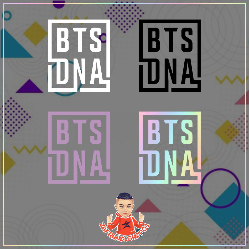 Cutting Stiker DNA BTS Butter Sticker Kaca Mobil Stiker Body Mobil / Motor / Helm / Laptop