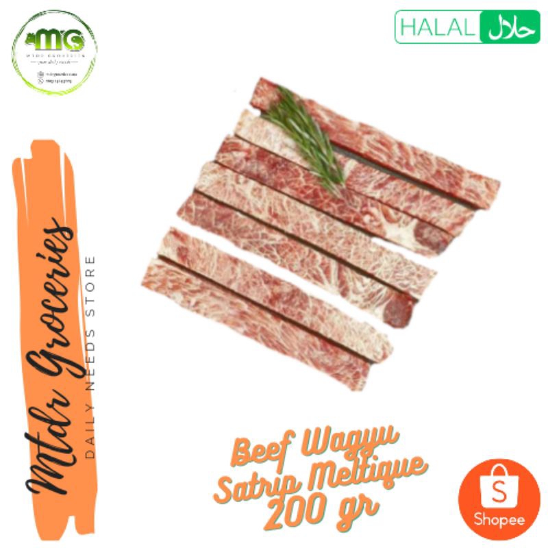 

Daging Sapi Strip Wagyu Meltique - Beef Strip Wagyu Meltique 500 gr