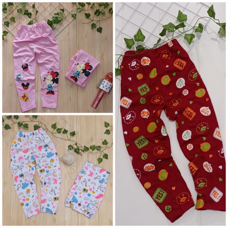 JB KIDS CELANA LEGGING MOTIF ANAK PEREMPUAN 3tahun - 10tahun/ LEGGING SPANDEX PREMIUM ANAK CEWEK