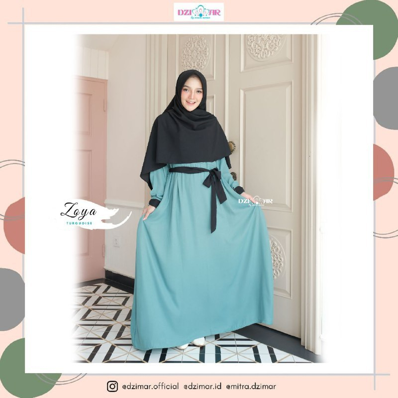 ZOYA Dress SET Cantik dan Simple by Dzimar