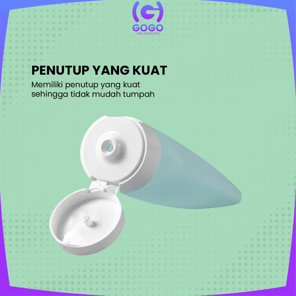 GOGO-C852 Botol Travel Portable Tempat Sabun Cair Botol Sabun Lotion Travelling / Travel Botol Refill Plastik Fliptop Tempat Isi Ulang Cosmetic