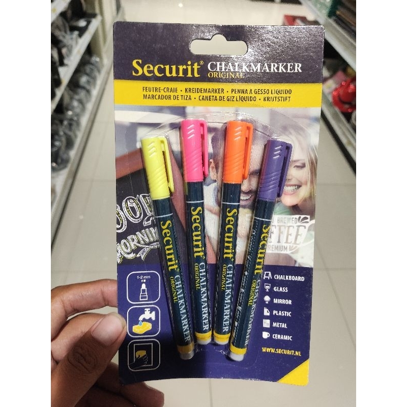 

Securit chalkmarker marker chalkboard warna untuk papan tulis kapur