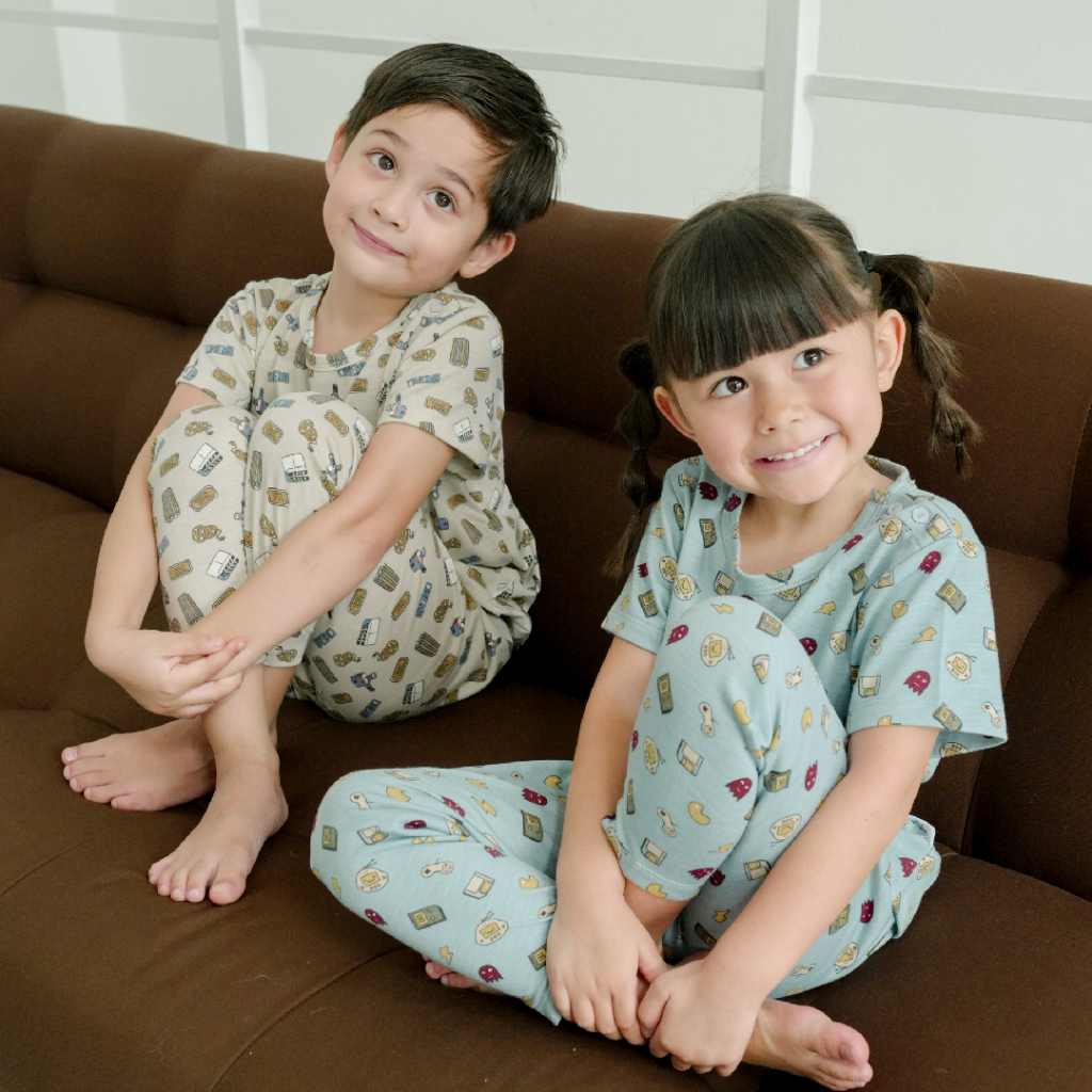 LITTLE PALMERHAUS LITTLE WEAR ATTIRE SET SETELAN BAJU PENDEK CELANA PANJANG 1-5 Tahun Motif Terbaru