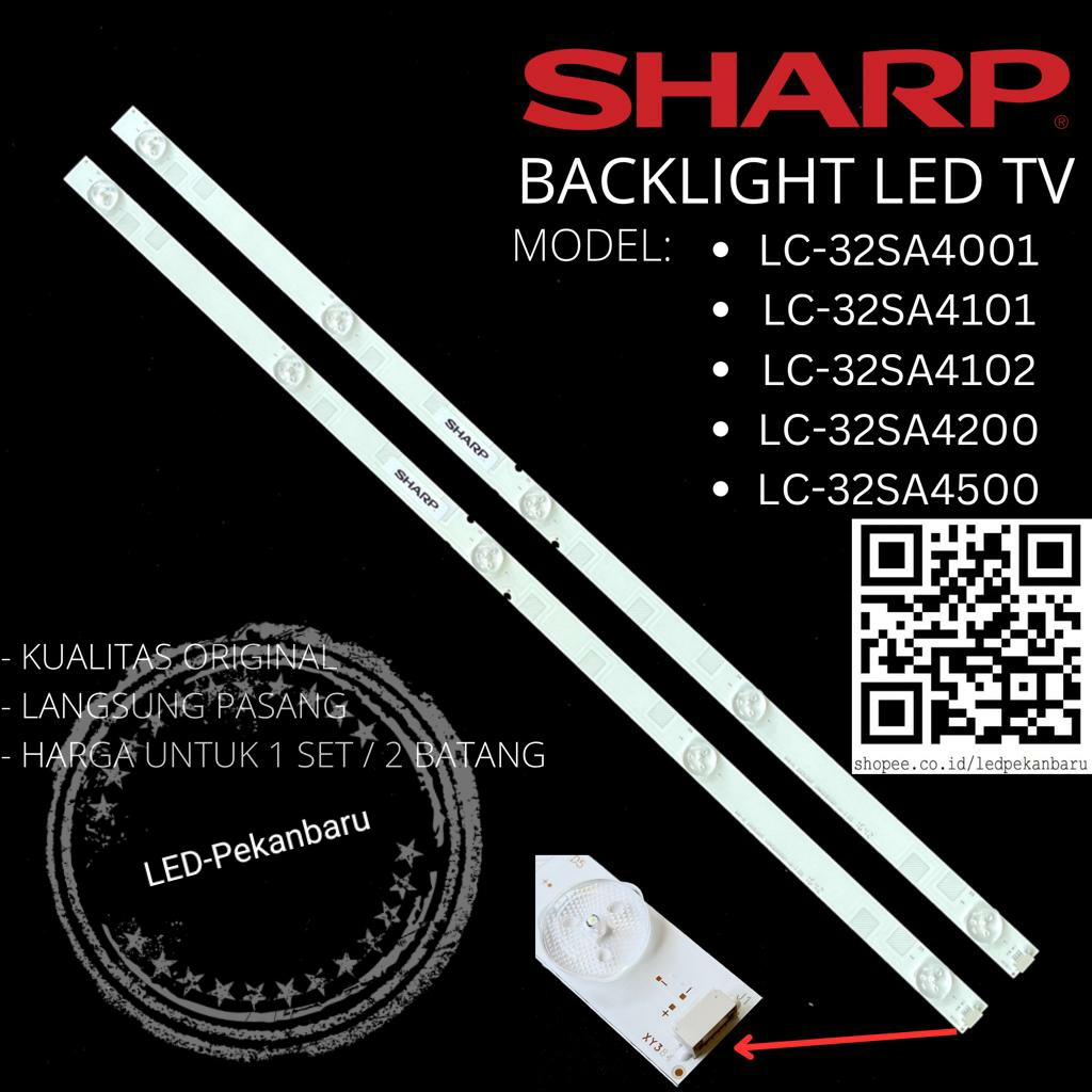 BACKLIGHT LED TV SHARP LC 32SA4100I 32SA4101I 32SA4102I 32SA4500I BL