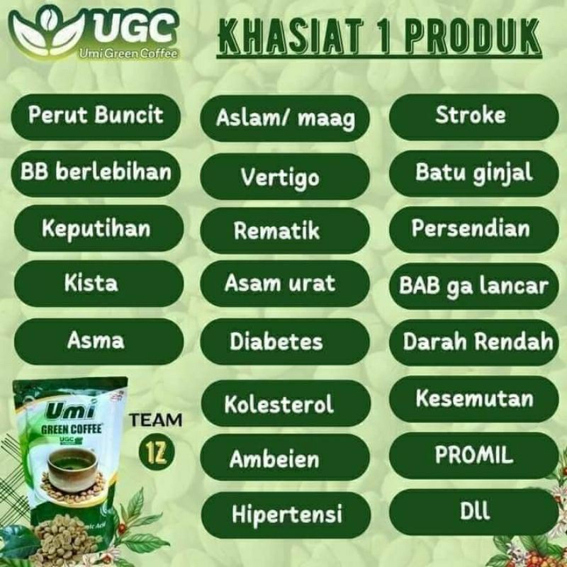 Umi green coffe herbal pelangsing produk ori