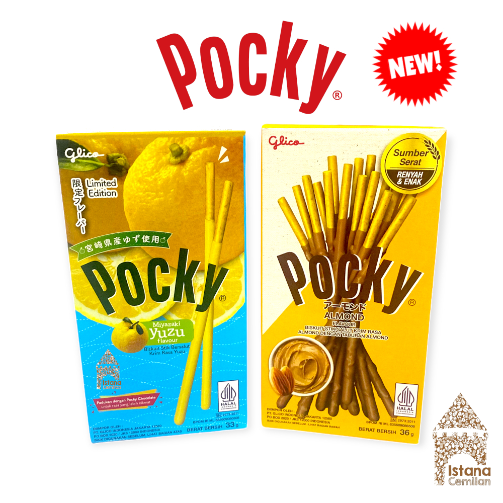 POCKY YUZU ORANGE/ ALMOND / Greentea / Chocolate / Strawberry / Cookies Cream