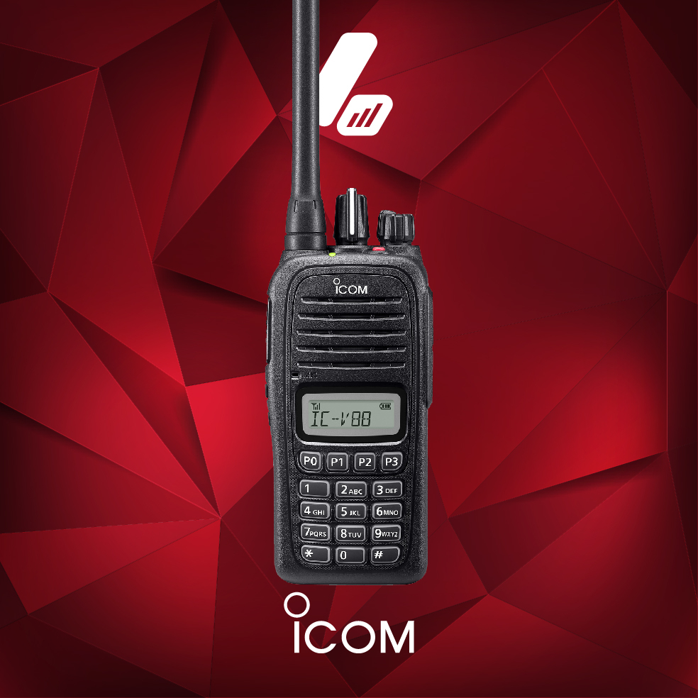 HT ICOM V88 Single band (VHF) anti air Garansi 1 Tahun Walkie talkie | IC-V88 Singleband VHF 135-174