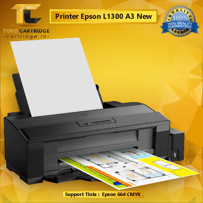 Printer L1300 A3 Ink tank Tinta 664 Printer L1300 A3 Tinta 5 Warna CMYKK