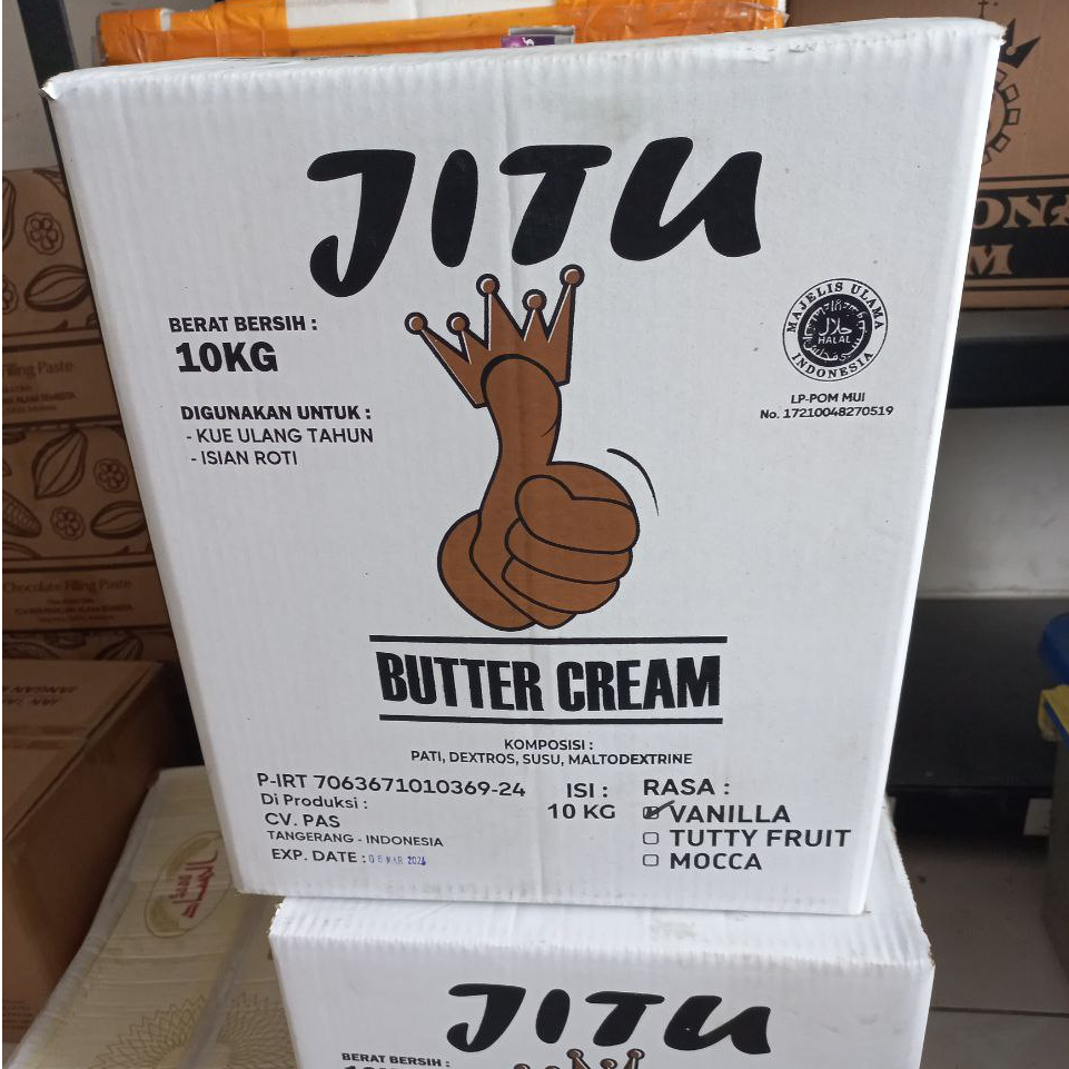 Butter Cream Vanila Jitu 10kg JNE Only / Butter Cream Termurah
