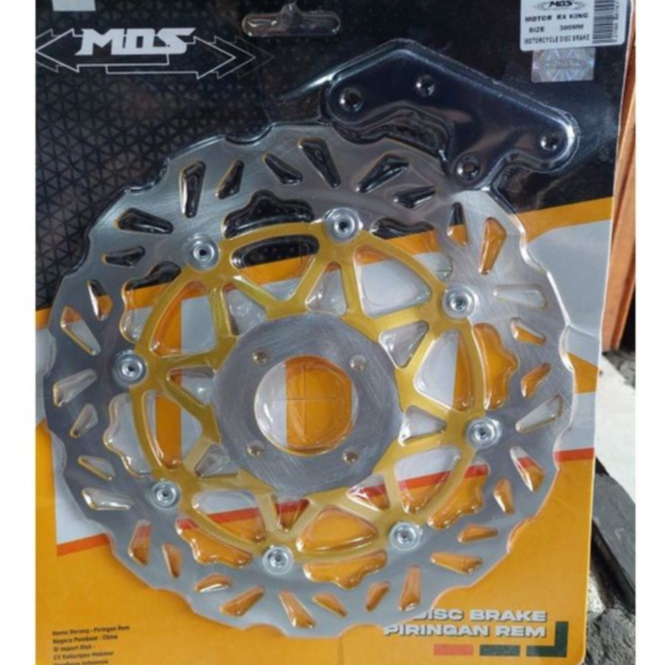 Piringan rem cakram lebar RX KING Copy tdr 30 mm merek MOS + breket model TDR Merek MOS#1