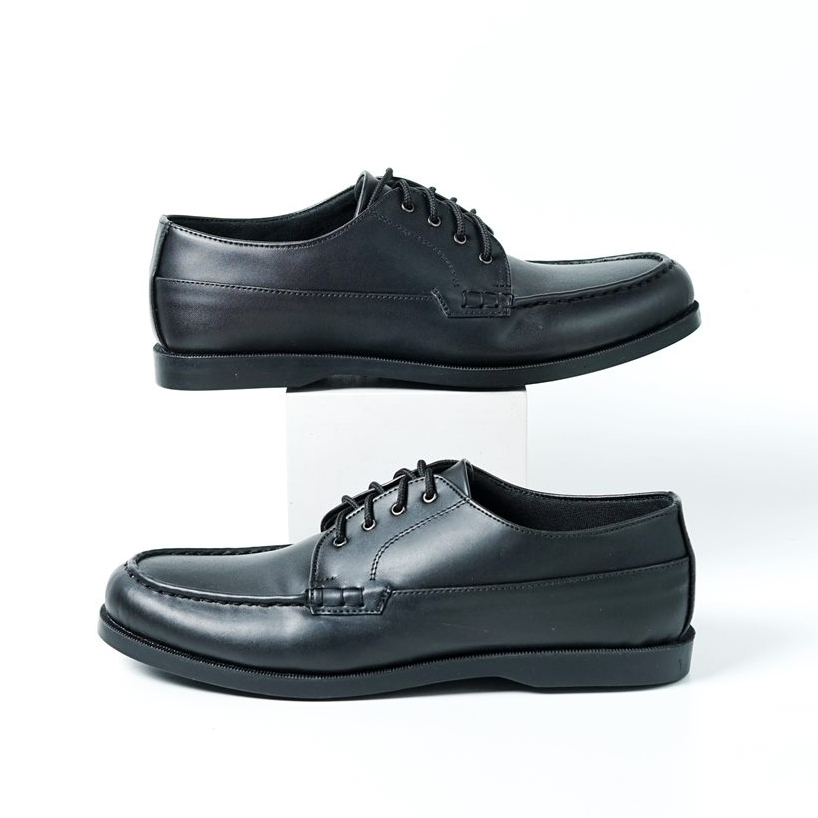 DIXON BLACK |ManNeedMe x JACK| Sepatu Pantofel Pria | Sepatu Derby Formal ORI