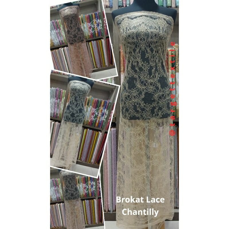 Brokat Lace Panel Chantilly D#tgm7885