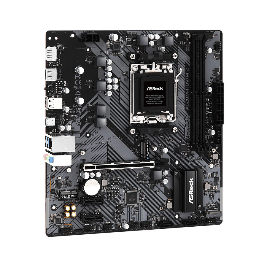 ASRock A620M-HDV/M.2 (AM5, AMD A620, DDR5, USB3.2, SATA3)