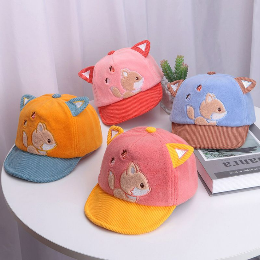 High Quality Topi Import 0 - 4 Tahun Anak / Bayi Baseball HERO Fox Fleece CBKS VC