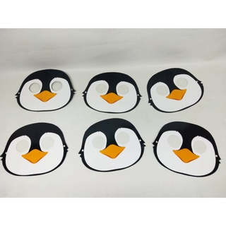topeng pinguin / topeng kertas pinguin / topeng ultah pinguin