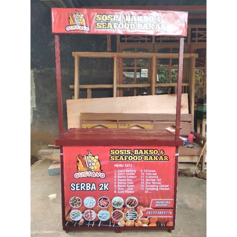 booth portabel / meja lipat /grobag lipat termurah