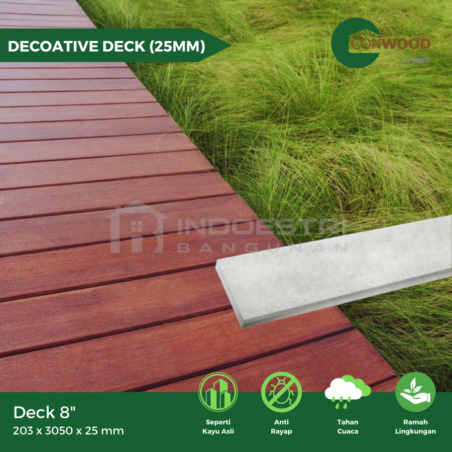 Conwood Deck 8" 25mm / Conwood Decorative Deck 8" (203 x 3050 x 25 mm)