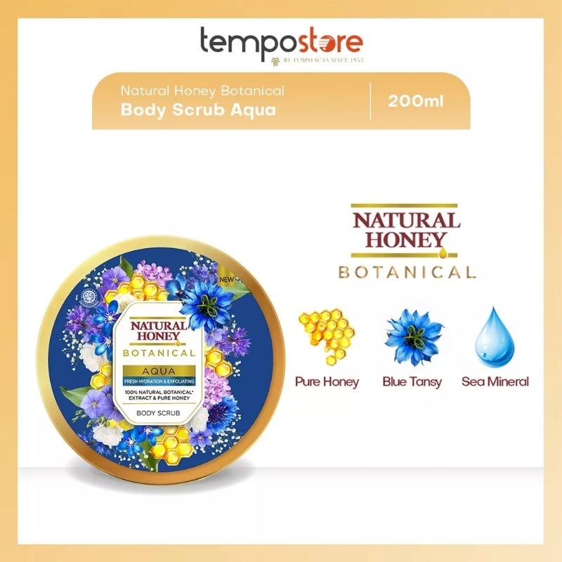 NATURAL HONEY BOTANICAL BODY SCRUB 200ML
