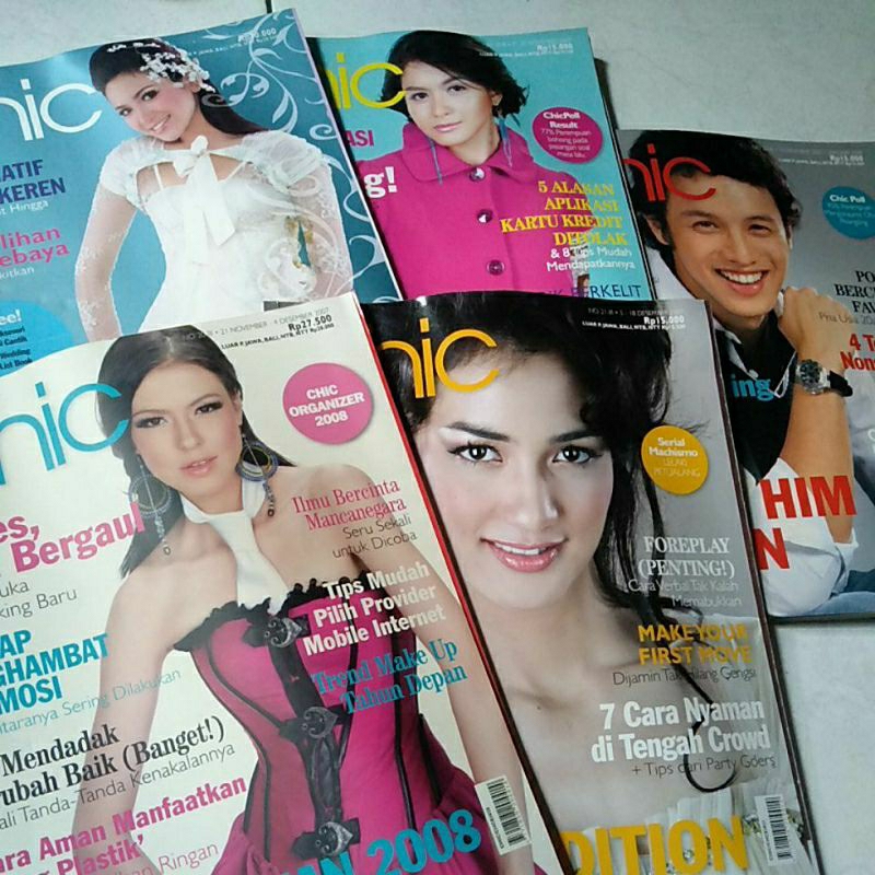 majalah chic no.18-22 tahun 2007 Moreno,Atiqah siholon,revalina