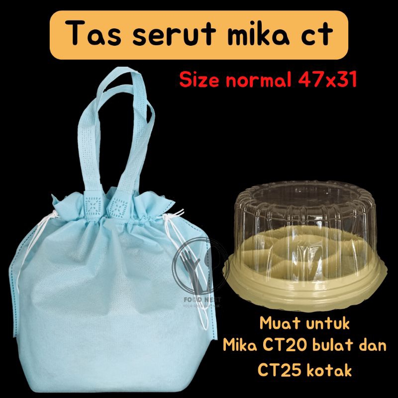 tas serut mika tumpeng tas kain hajatan goodie bag tas kain untuk mika tumpeng spunbond serut tas spunbond polos tas hantaran syukuran