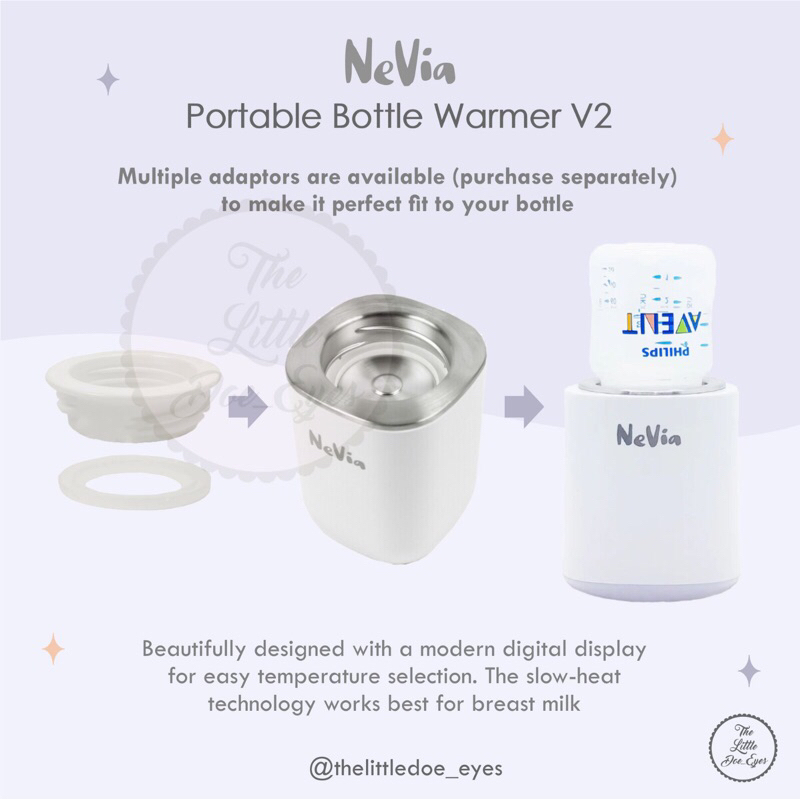 Nevia portable Bottle Warmer Adaptor